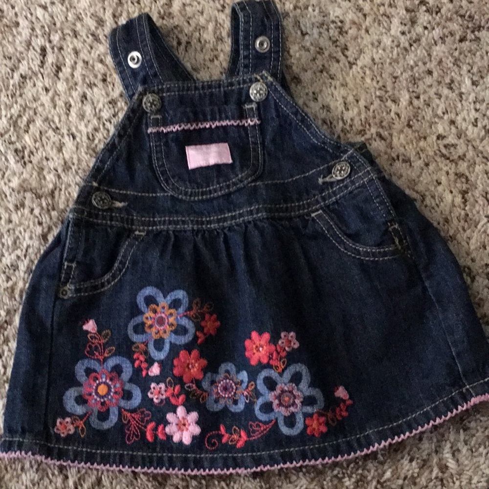 OshKosh overall dress . 3 mo size. All buttons and snaps match